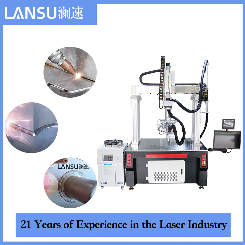 Lansu 3000W Gantry Galvo Laser Welder for Battery Tray and Energy Storage Cabinet Welding with CE