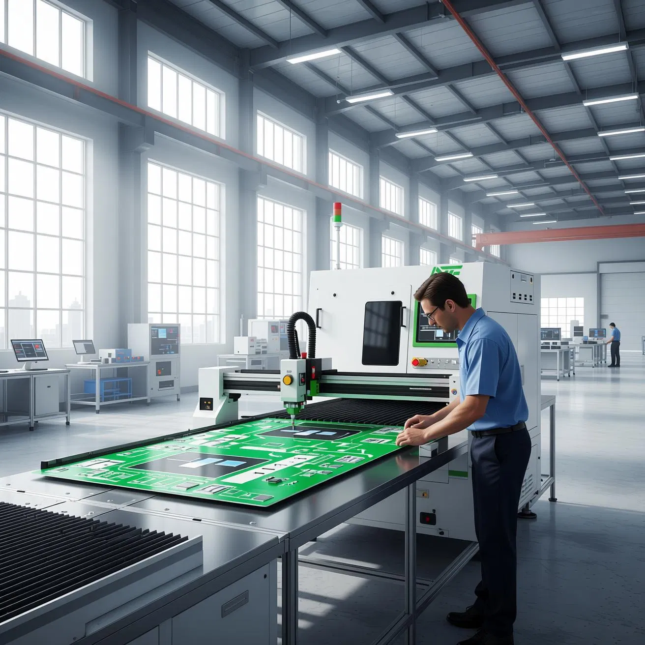 FPC Window Cutting Equipment with Picosecond/Nanosecond UV Laser High Precision 100% Yield Rate Potential, 0.15mm Minimum Pad Size for FPC Manufacturing