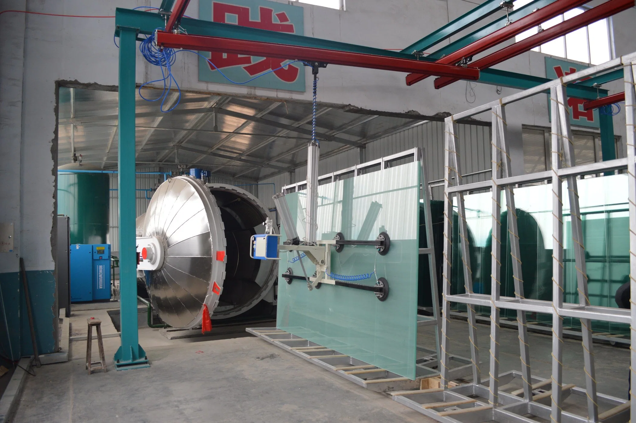 350/450 Kg Portal Frame Shape Vacuum Glass Cup Glass Sucker/ Glass Railing System Handling System