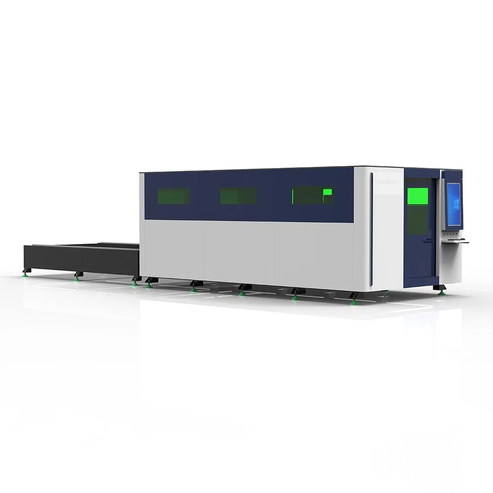 Full Cover Fiber Laser Cutting Machine Thick Metal Sheet Laser Cutting Machine with Exchane Table
