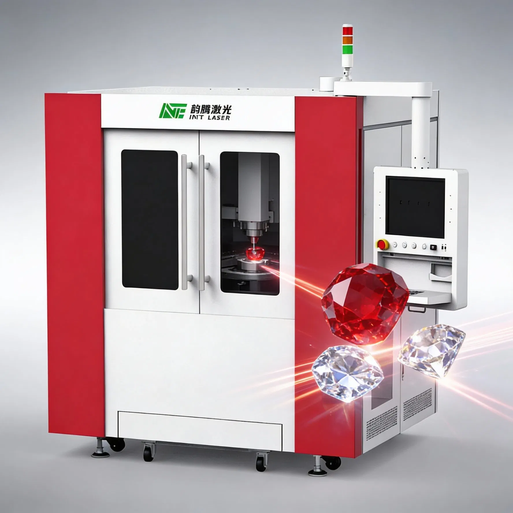 High-Precision Laser Cutting Machine for Ruby, Sapphire &amp; Moissanite Automated Gemstone Processing Equipment