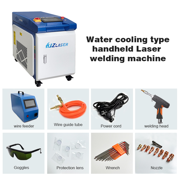 Hjz Tool and Die Repair Aluminum Stainless Steel Metal Handheld Fiber Laser Welding Machine