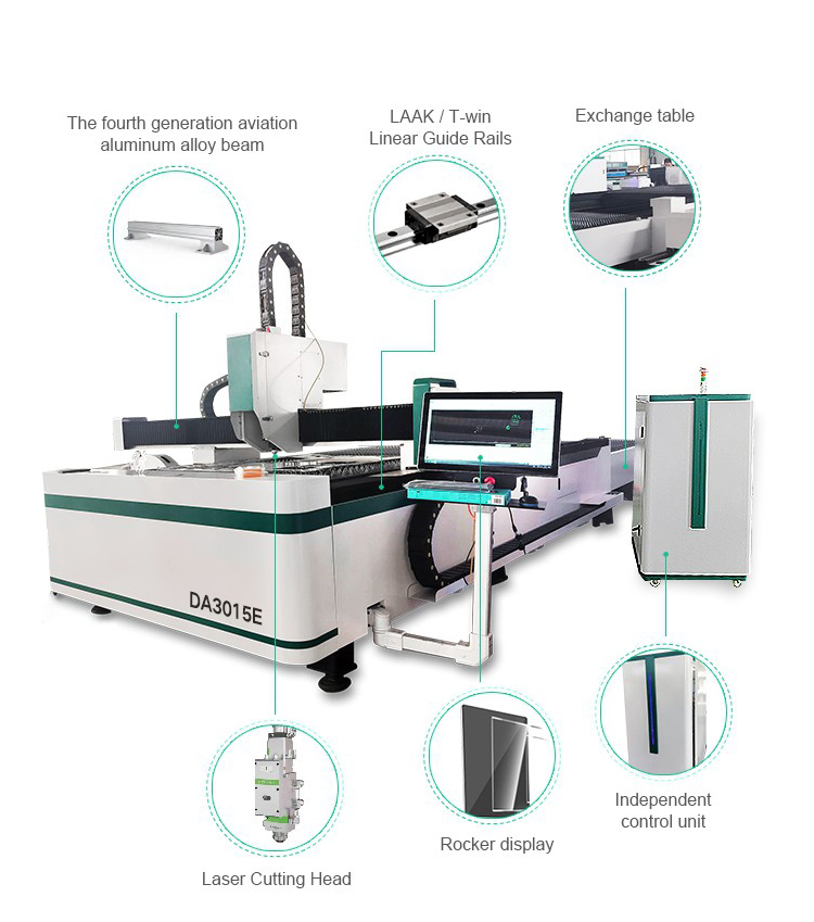 Versatile Fiber Laser Cutting Machine with Adjustable Power Options