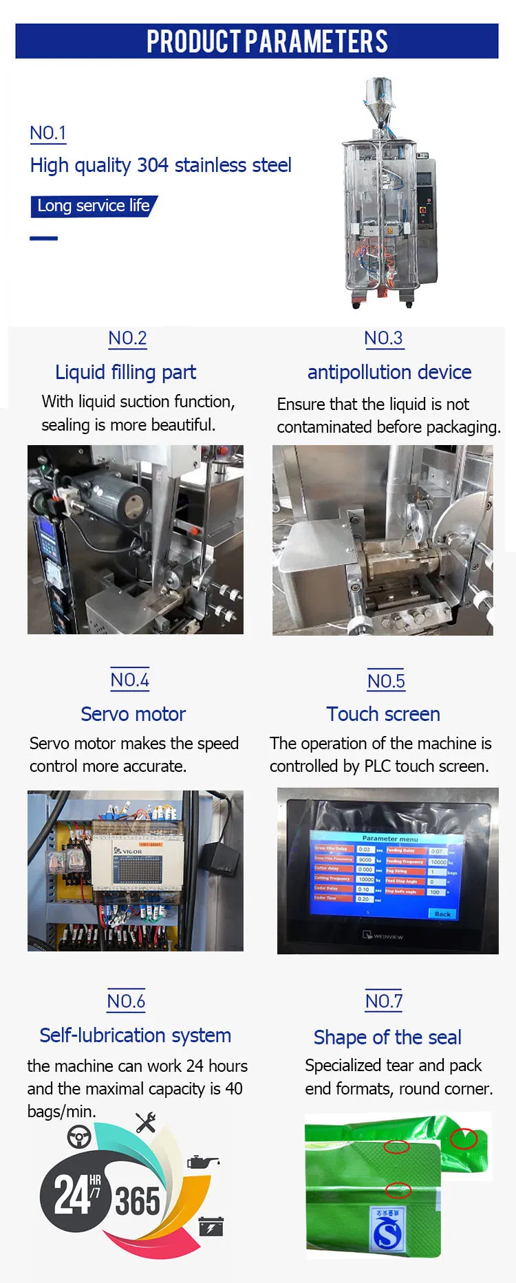 Liquid Packing Machine Structure
