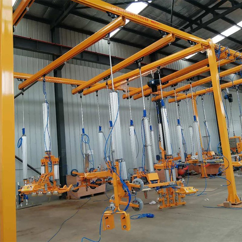 Portal Frame Shape Glass Sucker Lifting Equipment Overhead Crane Glass Lifter System Vacuum Glass Sucker Railing System Handling System