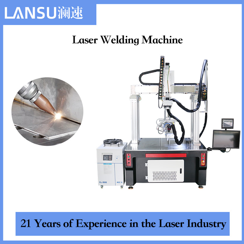 Lansu 4000W Gantry Galvo Laser Welding Equipment for Metal Door and Frame Manufacturing with CE