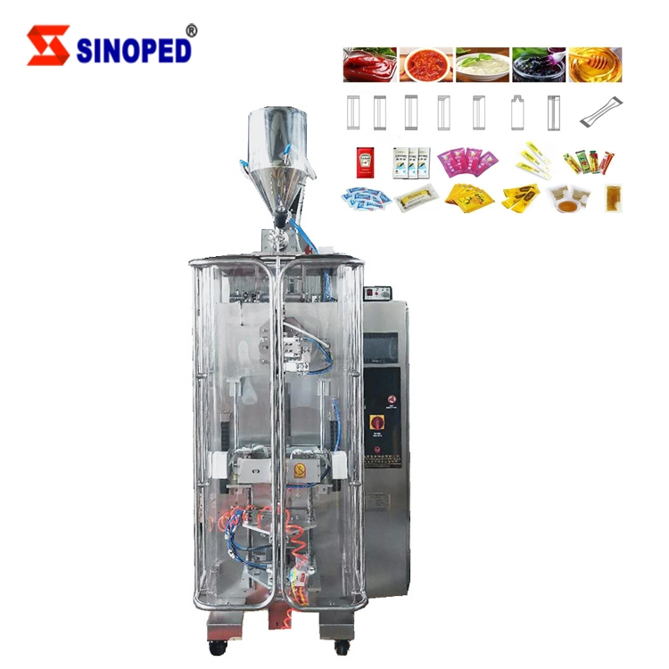 Dxdy-300t Autom Liquid Paste Packet Sachet Pouch Bagging Sealing Sauce Ketchup Filling Shampoo Sachet Packing Machine