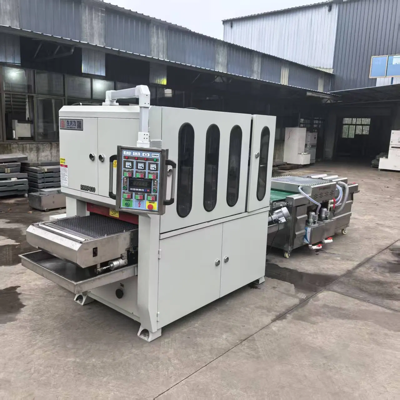 Stainless Steel Grinding Deburring Polisher Equipment for Laser Cut Titanium Cutting Board