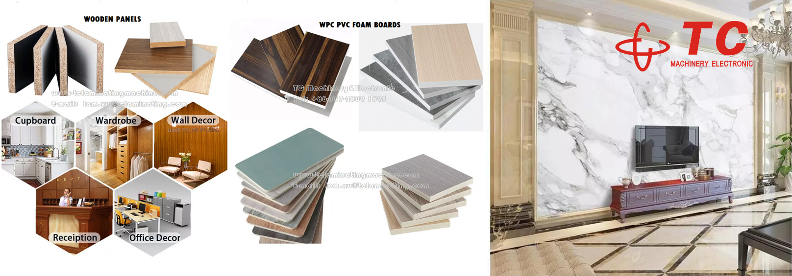 Robust Melamine Laminating System for Advanced PVC and Pet Films Lamination Machine