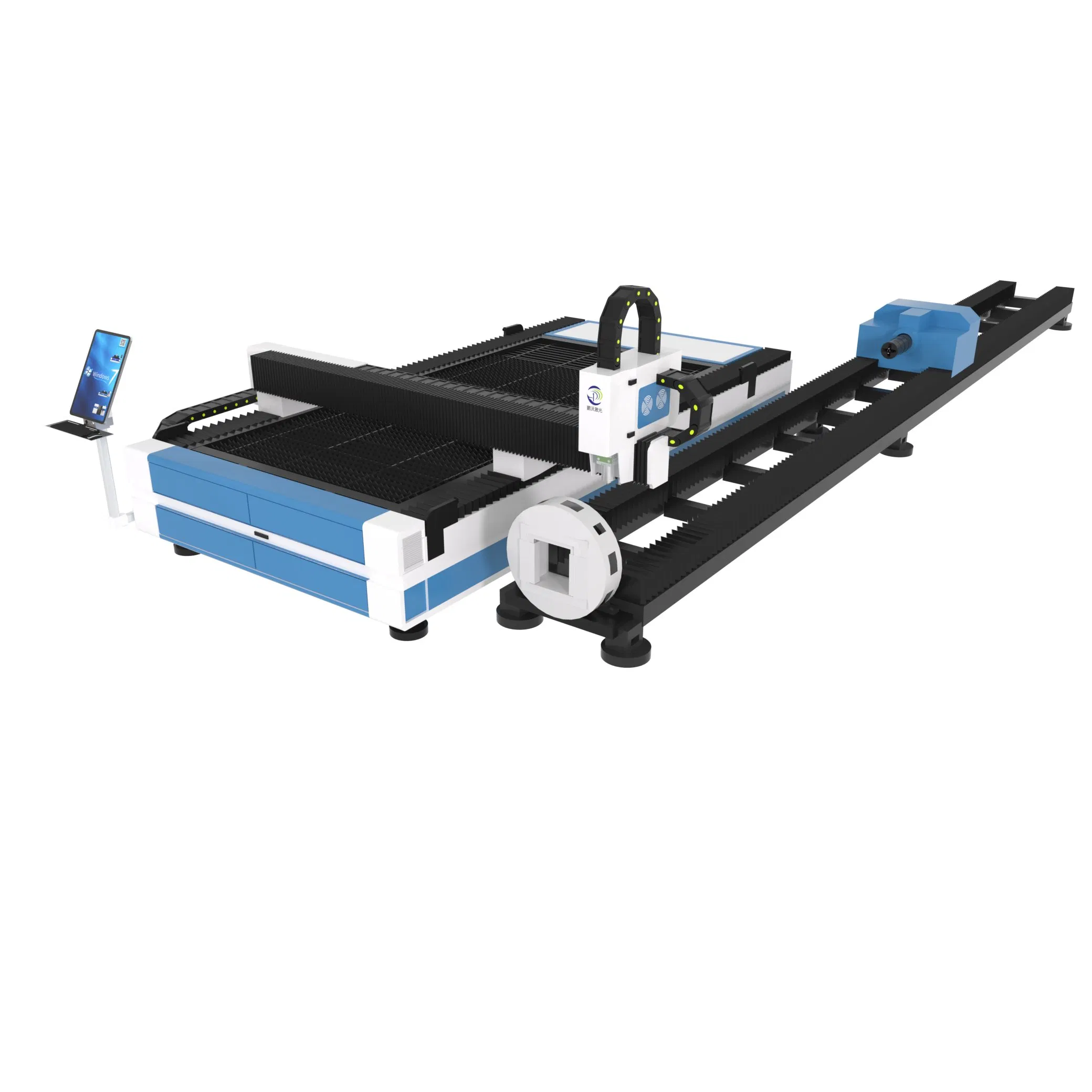 Automatic High Power High Precision CNC Fiber Laser Cutter Plate Tube Integrated Single Platform Pipe Cutting Sheet Cypcut Dst