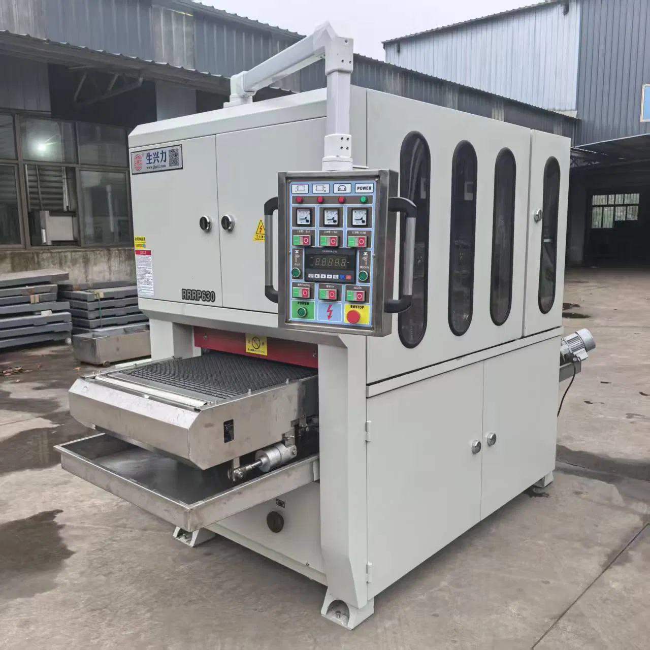 Stainless Steel Grinding Deburring Polisher Equipment for Laser Cut Titanium Cutting Board