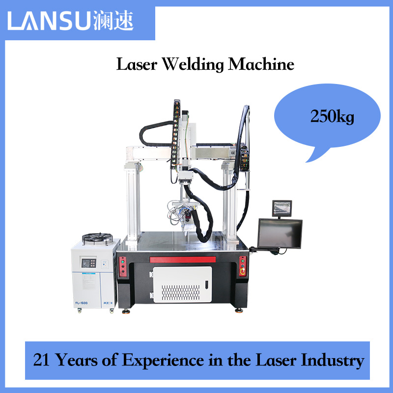 Lansu 1500W Gantry Galvo Fiber Laser Welder for Carbon Steel Frame and Enclosure Welding with CE