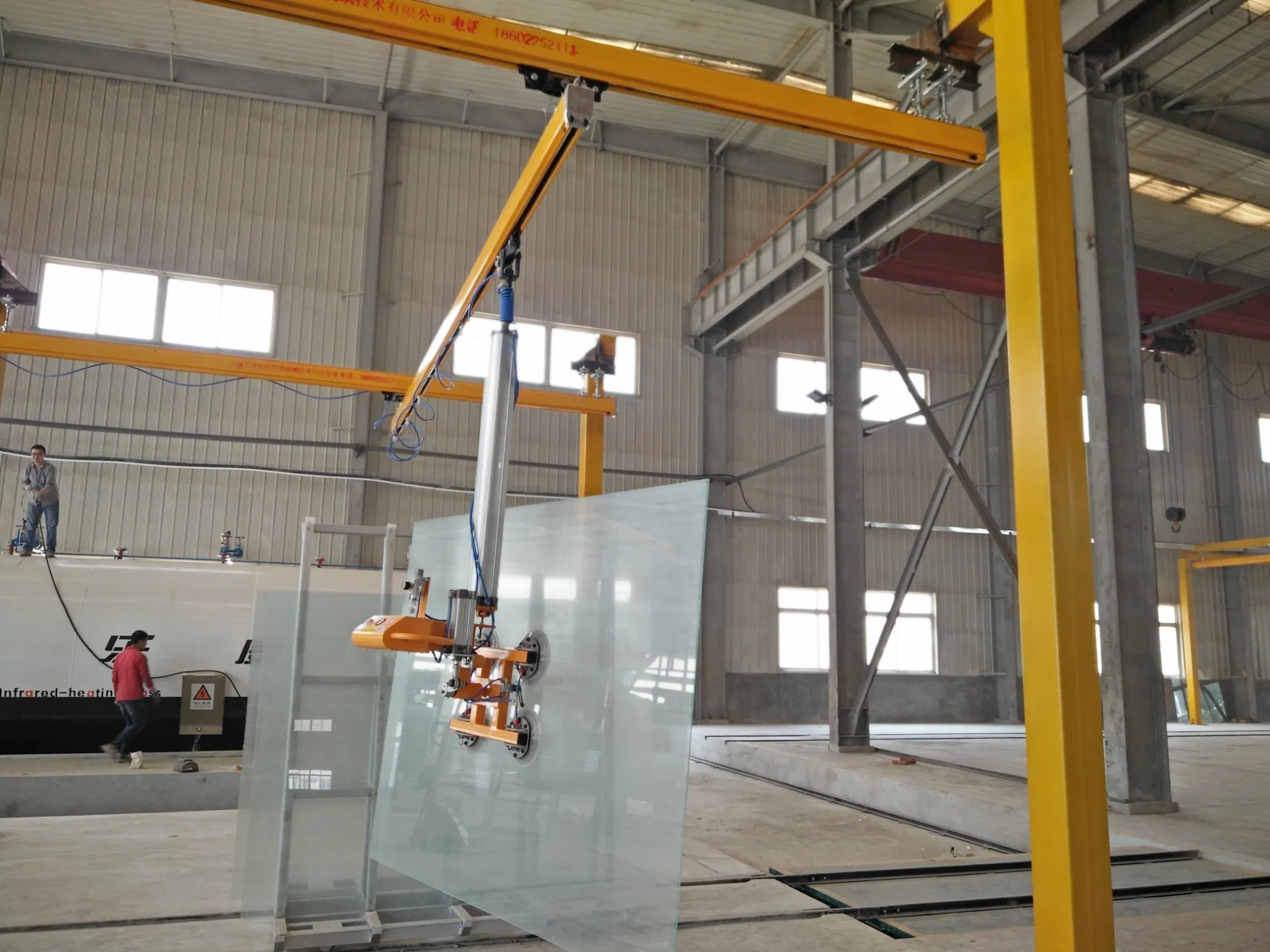 350/450 Kg Portal Frame Shape Vacuum Glass Cup Glass Sucker/ Glass Railing System Handling System