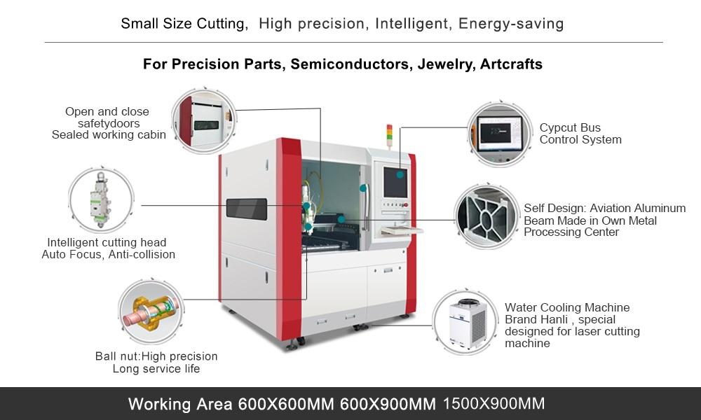 Rayther Laser 6060 High-Precision CNC Fiber Laser Cutting System for Gold
