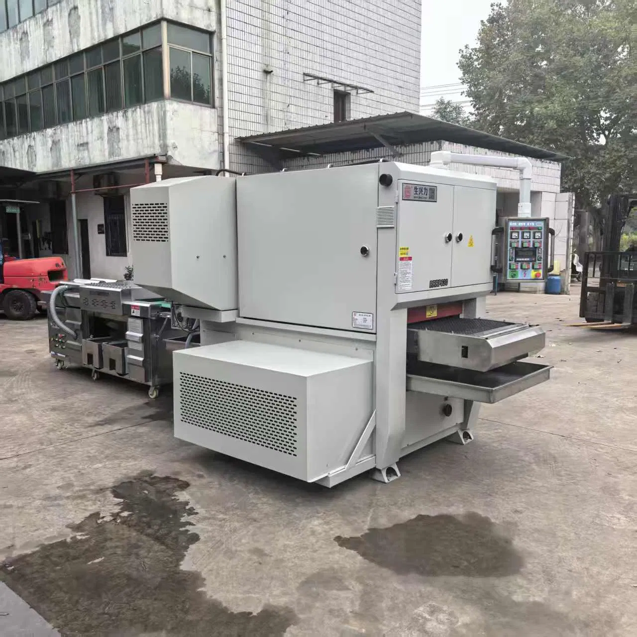 Stainless Steel Grinding Deburring Polisher Equipment for Laser Cut Titanium Cutting Board