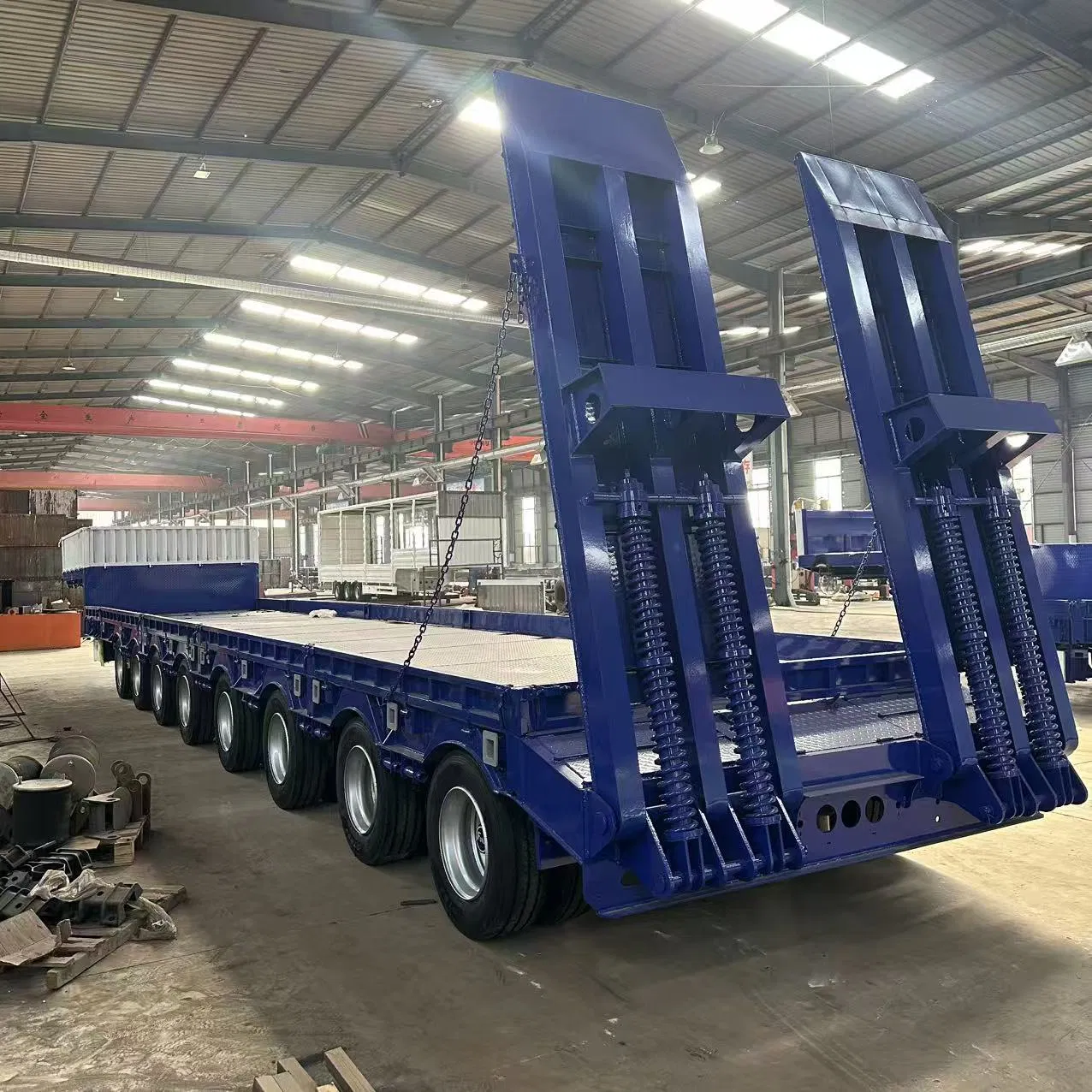 Wide-Deck Lowboy Semi-Trailer for Large-Scale Component Transport