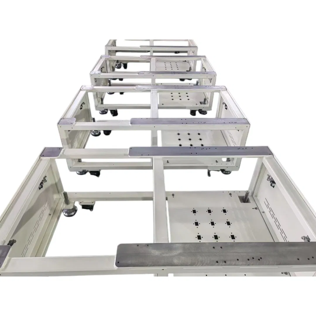 Carbon Steel Bending, Welding, Powder Coating, Structural Components for Logistics Conveying Equipment