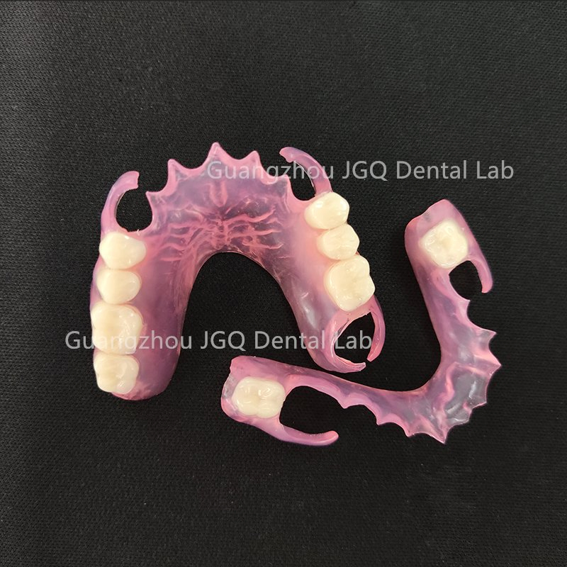 Removable Dentures Manufacturer Customize Partial Metal Frame with Acrylic Teeth Flexible