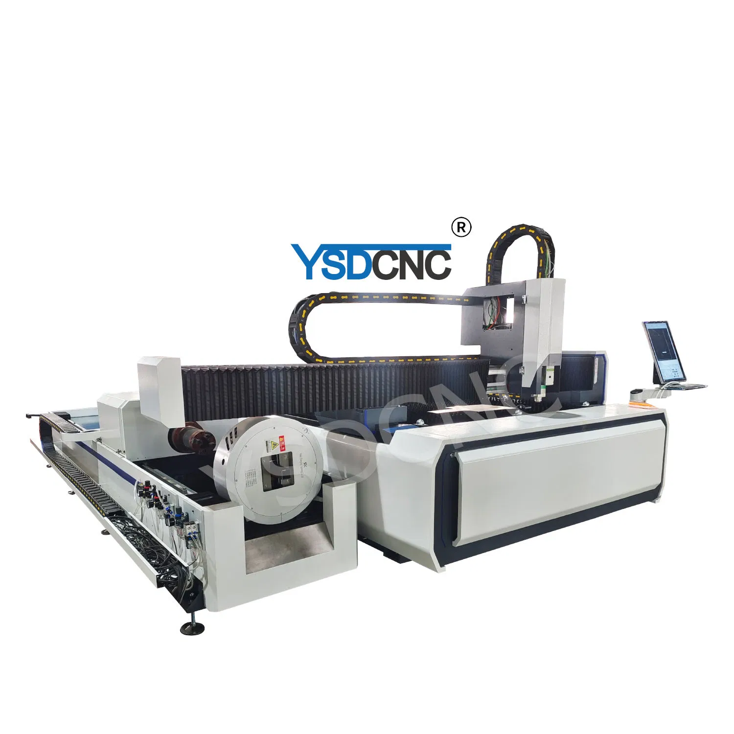 Carbon Steel Stainless Steel Metal Fiber Laser Cutting Equipment Ysdcnc 6020s 6000*2000mm 6kw