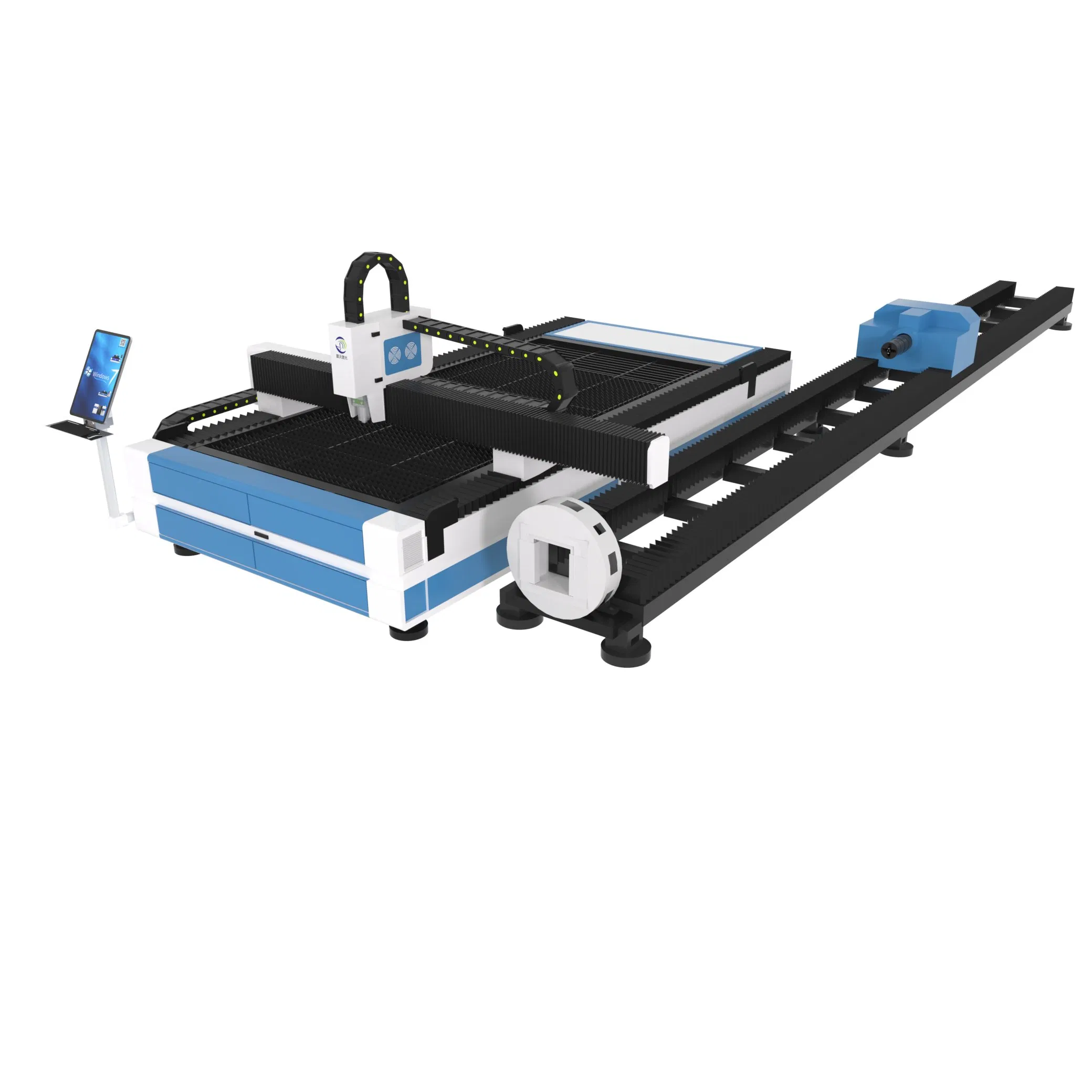 Automatic High Power High Precision CNC Fiber Laser Cutter Plate Tube Integrated Single Platform Pipe Cutting Sheet Cypcut Dst