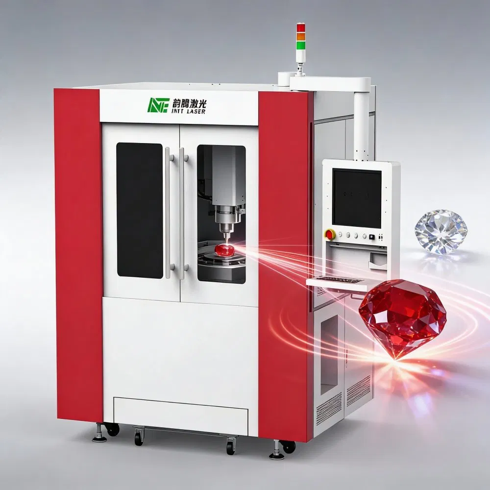 High-Precision Laser Cutting Machine for Ruby, Sapphire &amp; Moissanite Automated Gemstone Processing Equipment