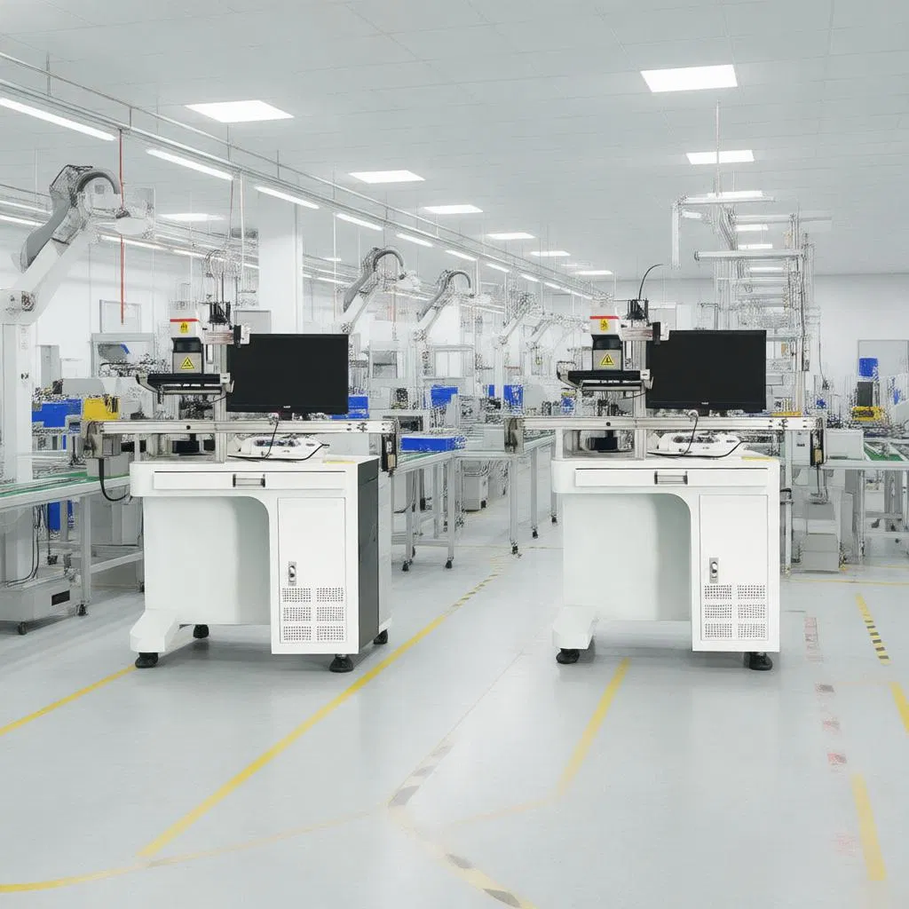 Micro Electronic Parts Laser Marking System Fiber CCD