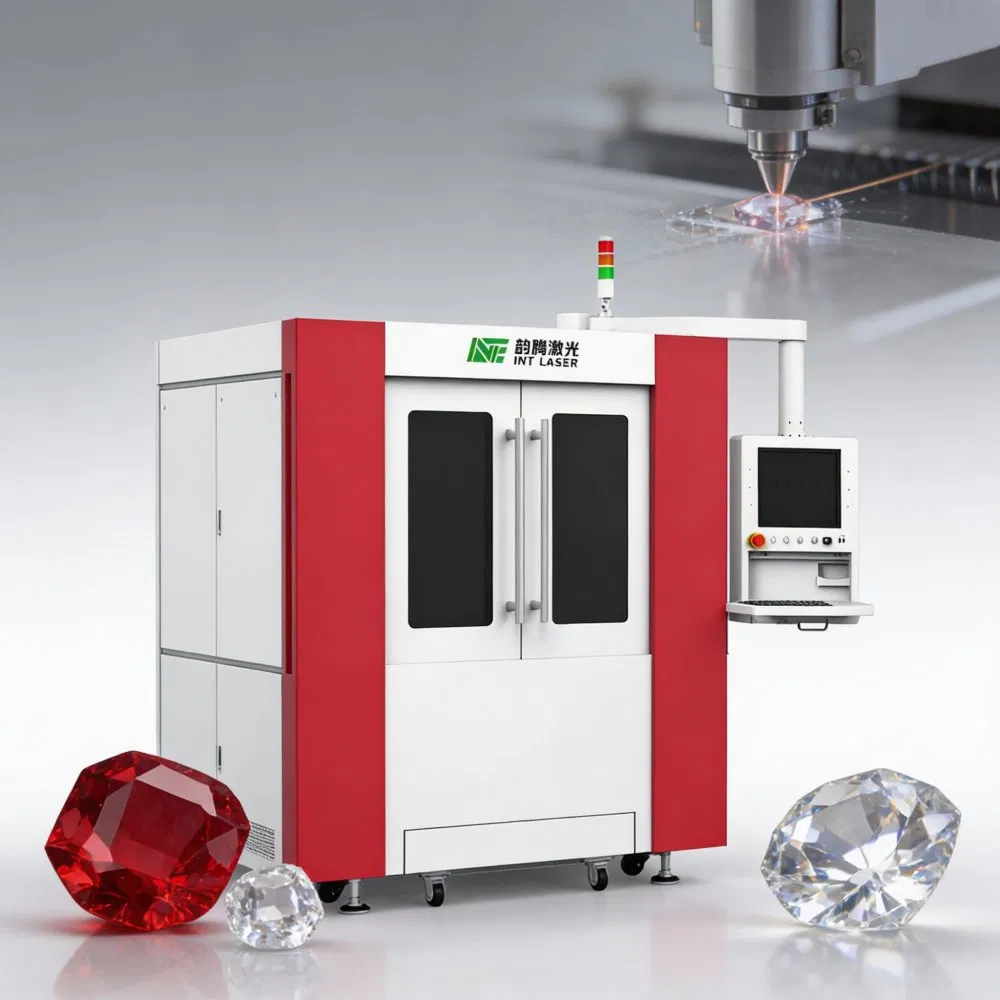 High-Precision Laser Cutting Machine for Ruby, Sapphire &amp; Moissanite Automated Gemstone Processing Equipment