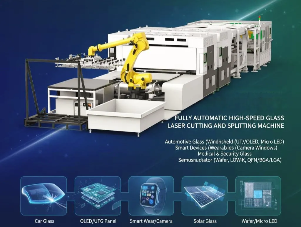 Automatic Precision Glass Femtosecond Laser Cutting and Splitting Equipment