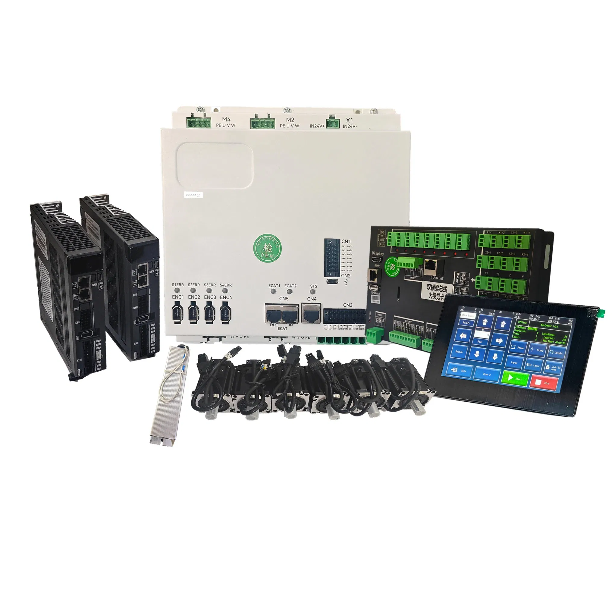 EtherCAT Laser Control System for dual-gantry High-precision motion controller