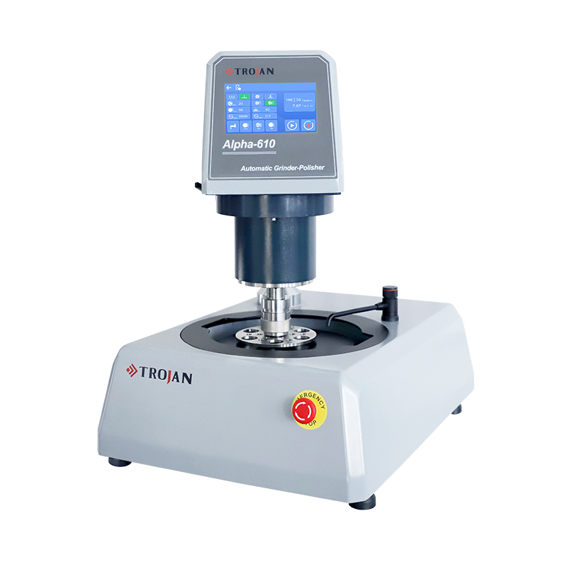 Alpha-610 Lab-Grade Fully Automatic Vibratory Cutting Polishing Machine Metallurgical Polisher Grinder Metallographic Polishing Equipment with Grinding Kit