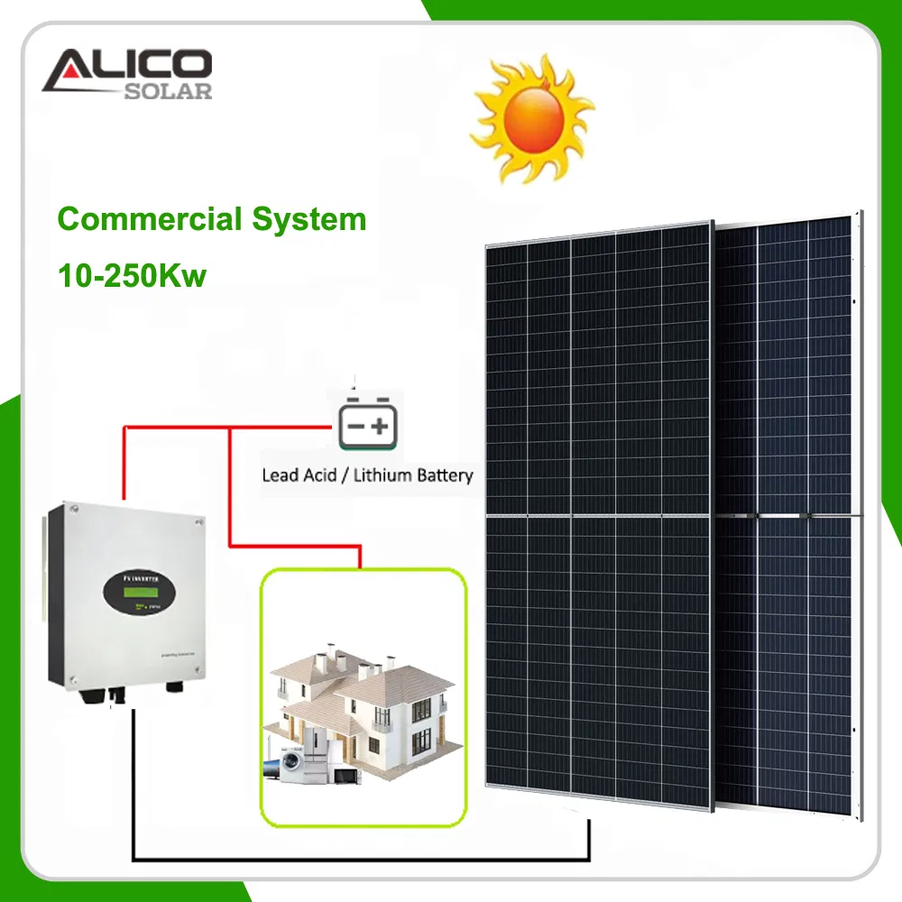 Alicosolar 1MW Solar Panel Plant Structure for Flat Roof and Open Field Mounting Solar Power System Solar Kit