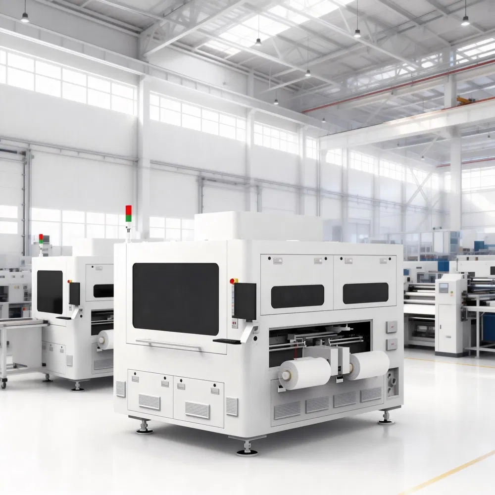 4-Head Roll-to-Roll Coverlay Laser Cutting Machine High-Speed Precision for FPC Manufacturing