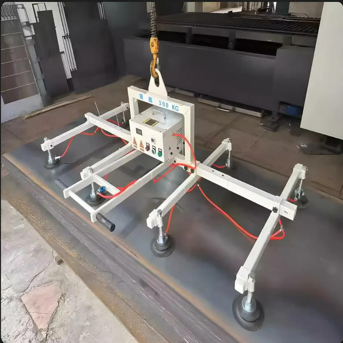 90degree Turn Over Glass Panel Vacuum Suction Laser Feeding System