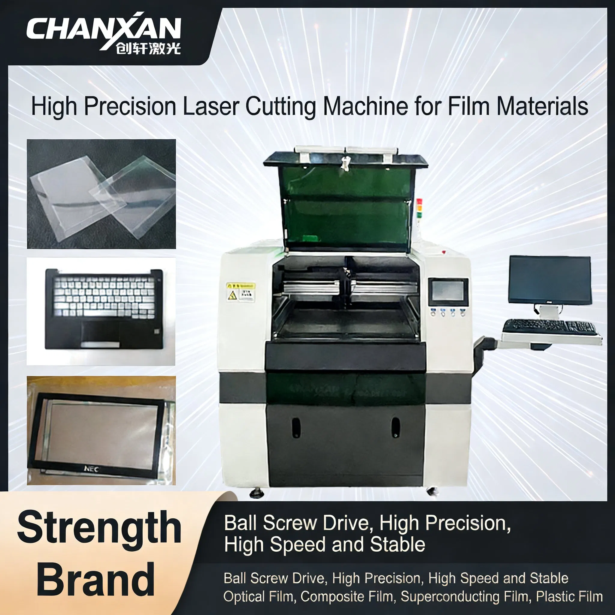 High Quality High Precision Non-Metal Laser Cutting Machine for Flexible Screen