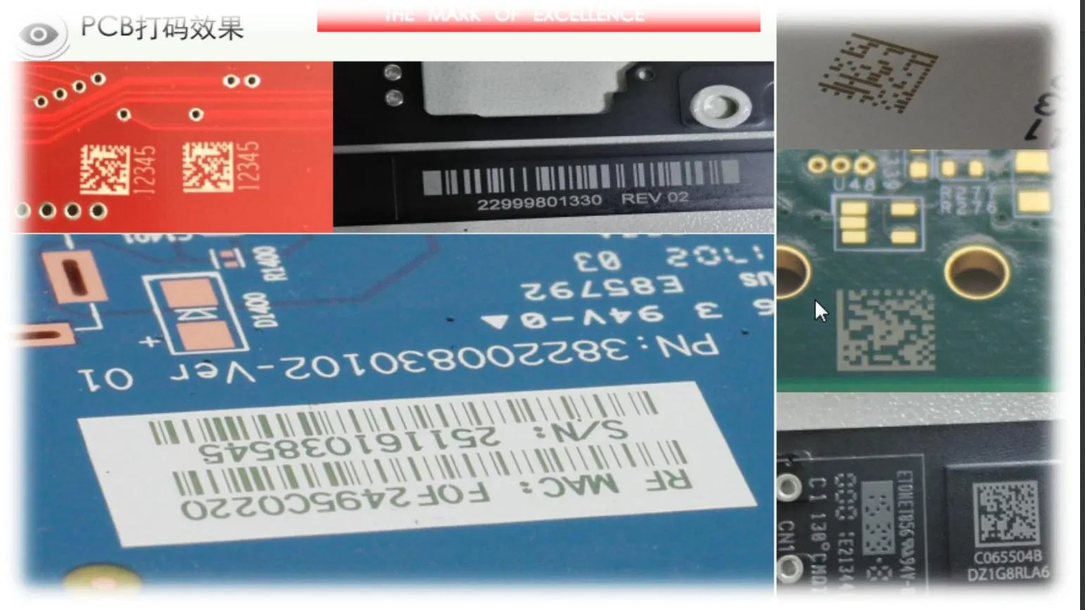 PCB PCB Laser Marking System for Quality Control and Tracking