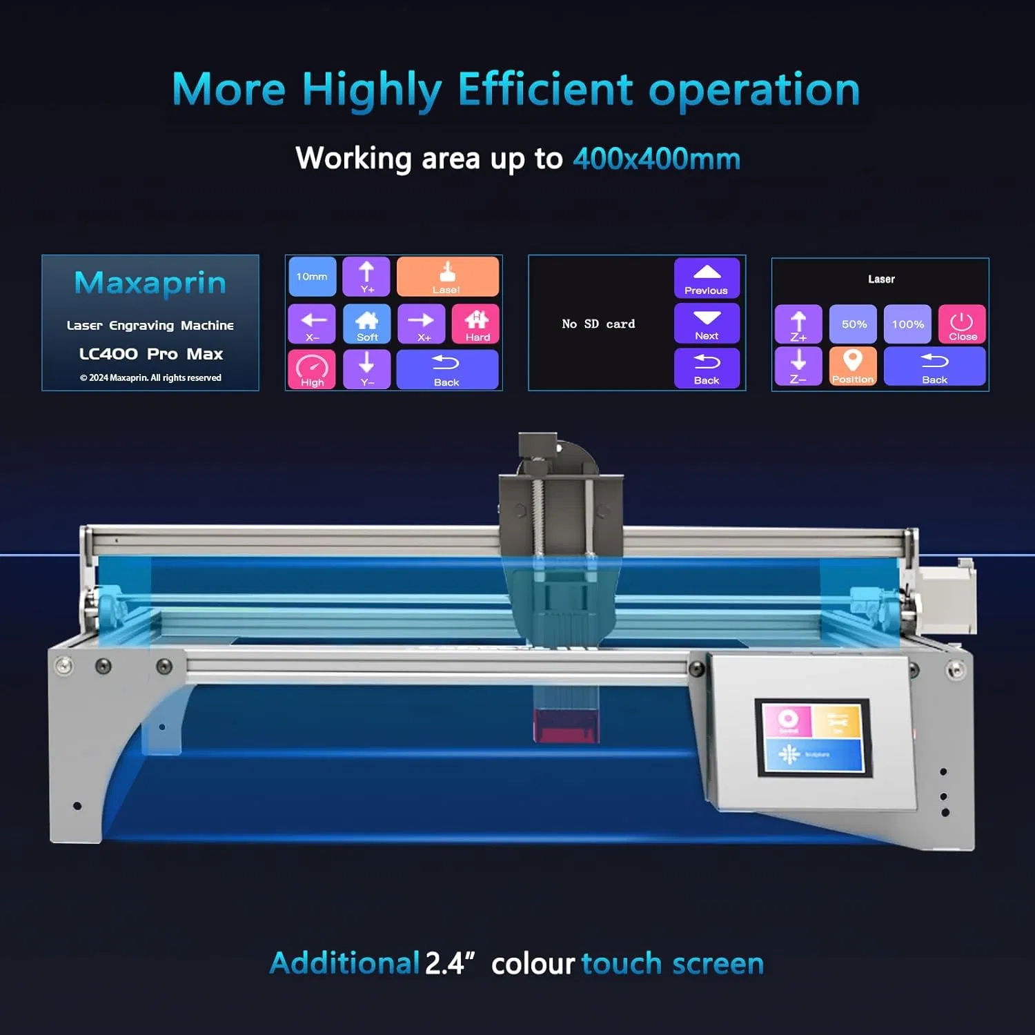 Ortur Laser Master 3 10W, Desktop Engraver Machine with Air Assist, Plug &amp; Play, Safe for Beginners to Engrave Phone Cases, Tumblers, Wood Art