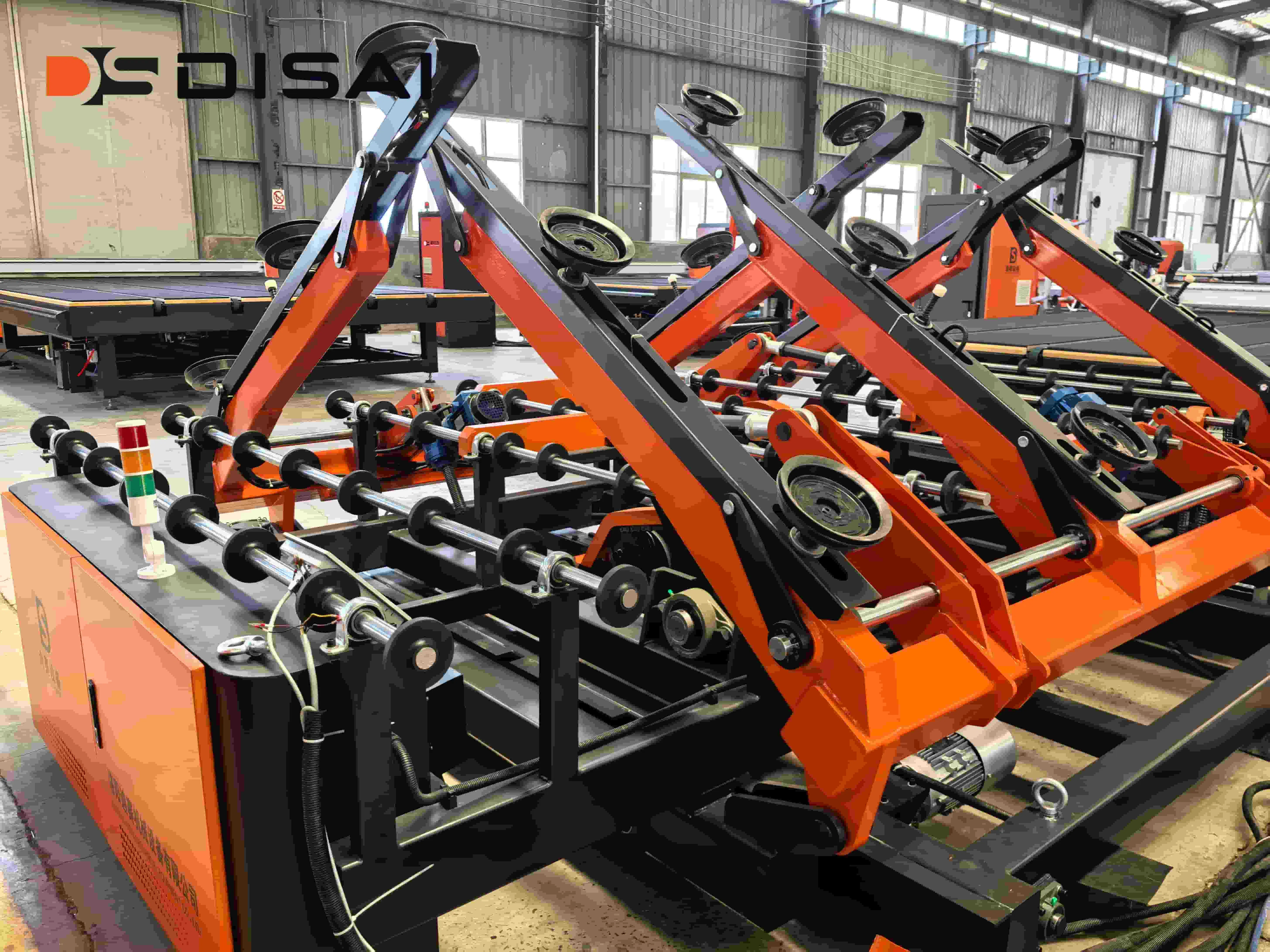 Intelligent Glass Loading Robot Arm PLC-Controlled Automatic Glass Loading System