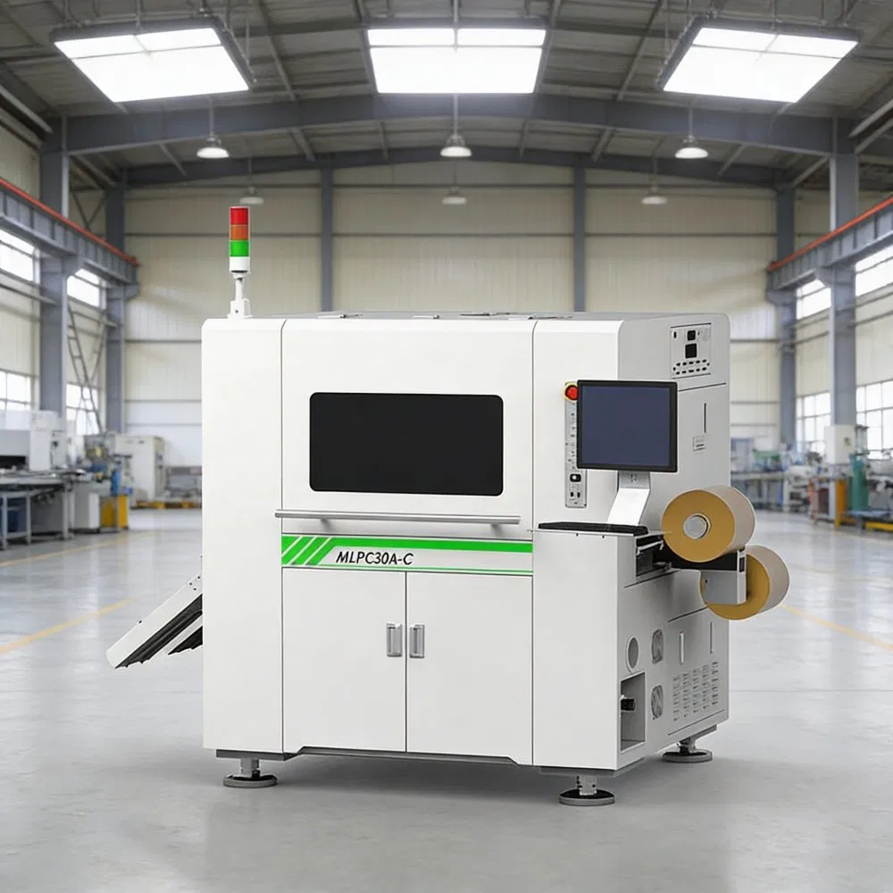 Automatic Dual-Head Roll-to-Roll Coverlay High-Speed FPC/Flex PCB Coverlay Laser Cutting Machine