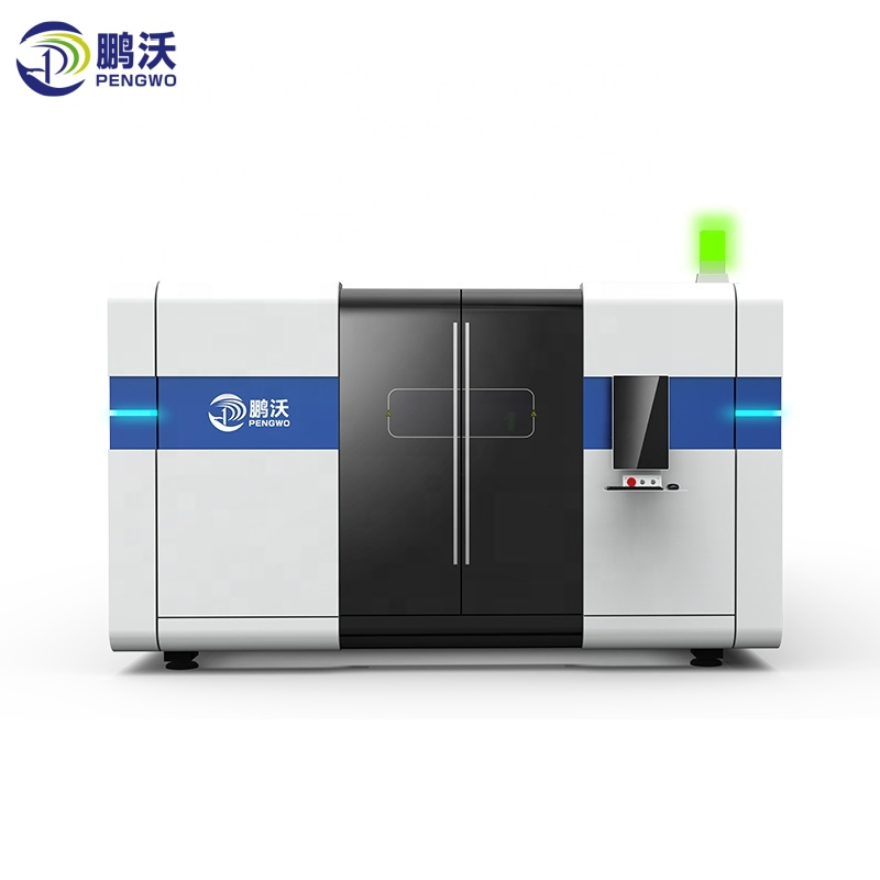 High Accuracy Enclosed Fiber Laser Cutter for Micro Fabrication 6000W 12000W 2mx4m Double Platform