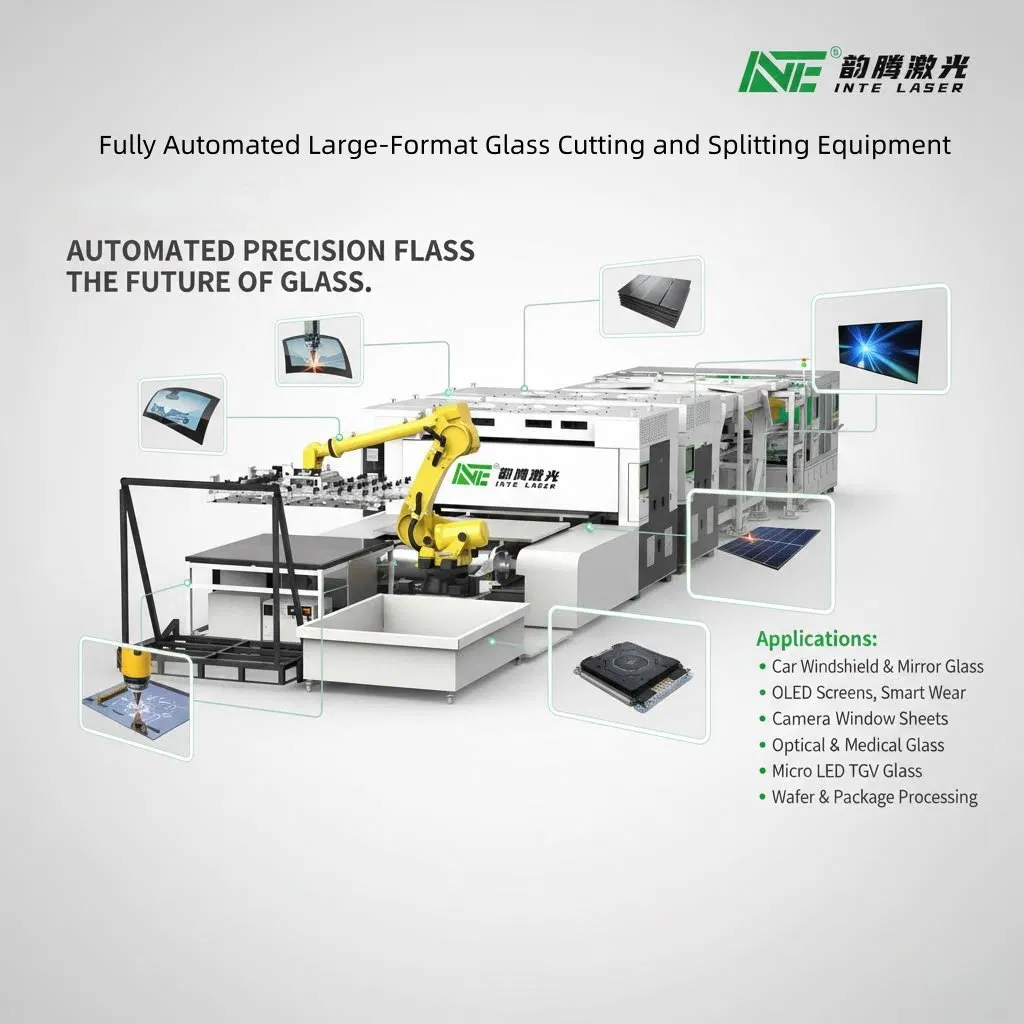 Fully Automatic High-Speed Tempered Car Glass Cutting and Splitting Production Line Machine