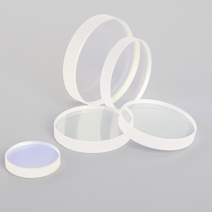 Customized Anti-Reflection Double-Sided Coating High Light Transmittance > 98% Dia18*4mm Quartz Glass for Laser Protection Lens
