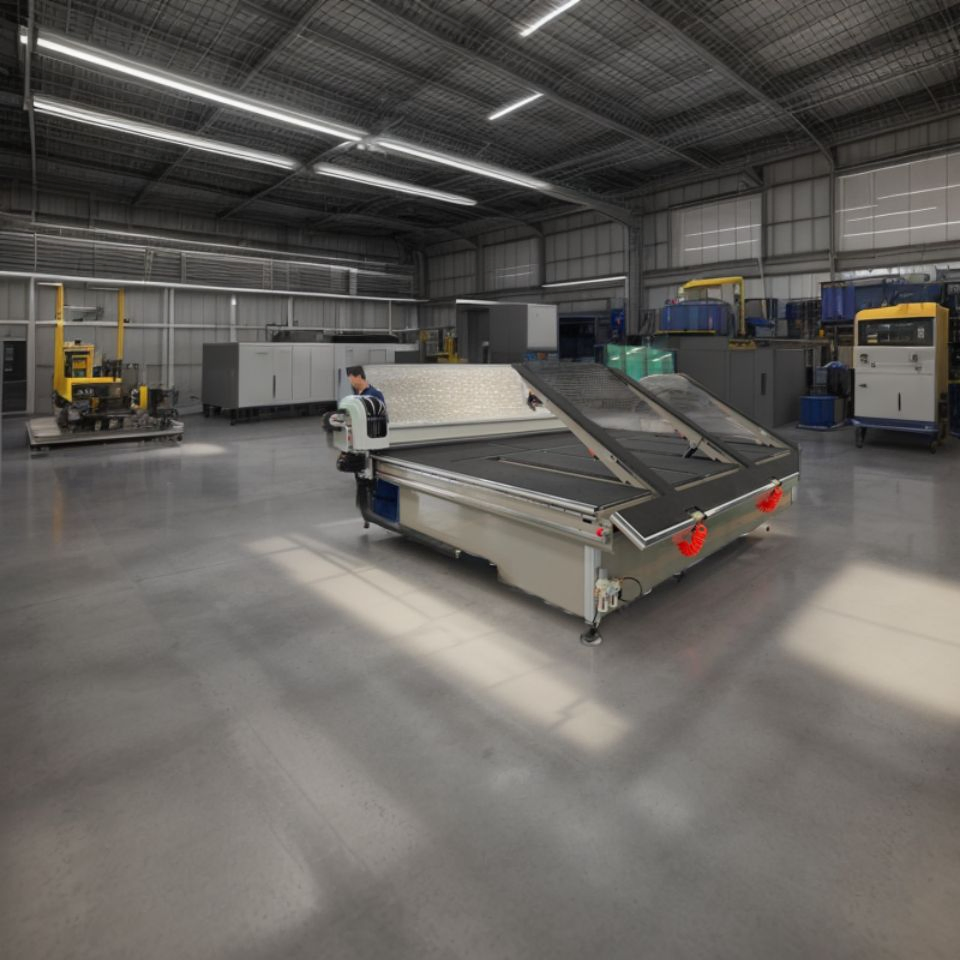 Advanced Automatic Glass Laser Cutting System with Tilting Bars