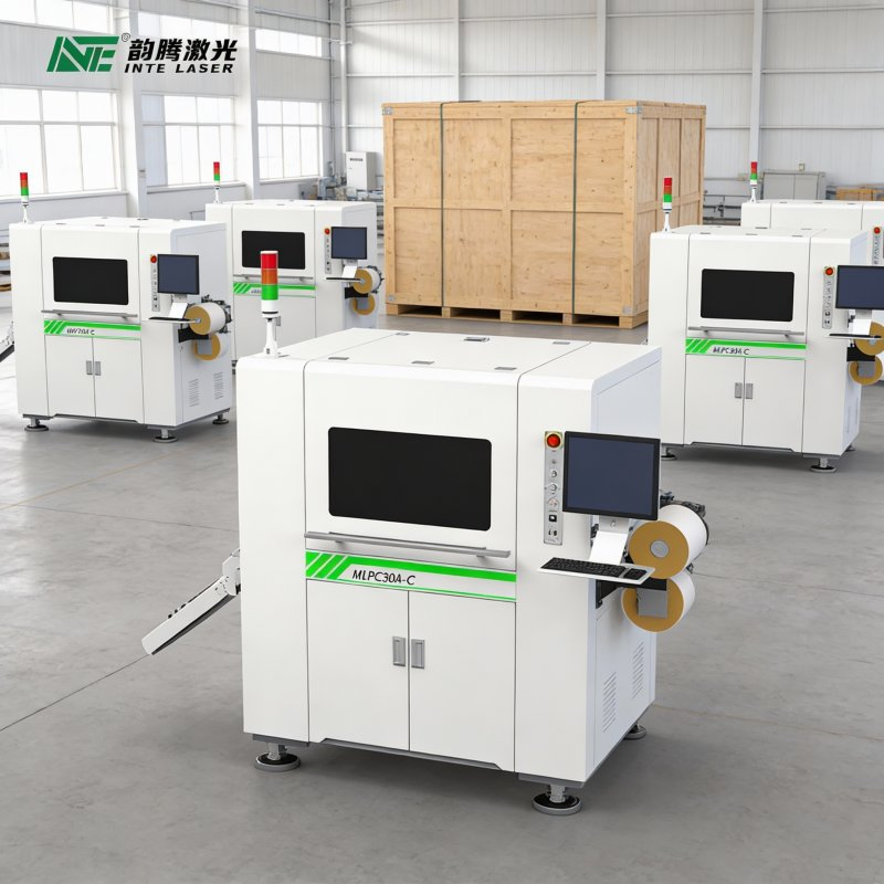 Automatic Double Head Cover Film Laser Cutting Machine - High Precision Industrial Equipment for Display Panel Manufacturing