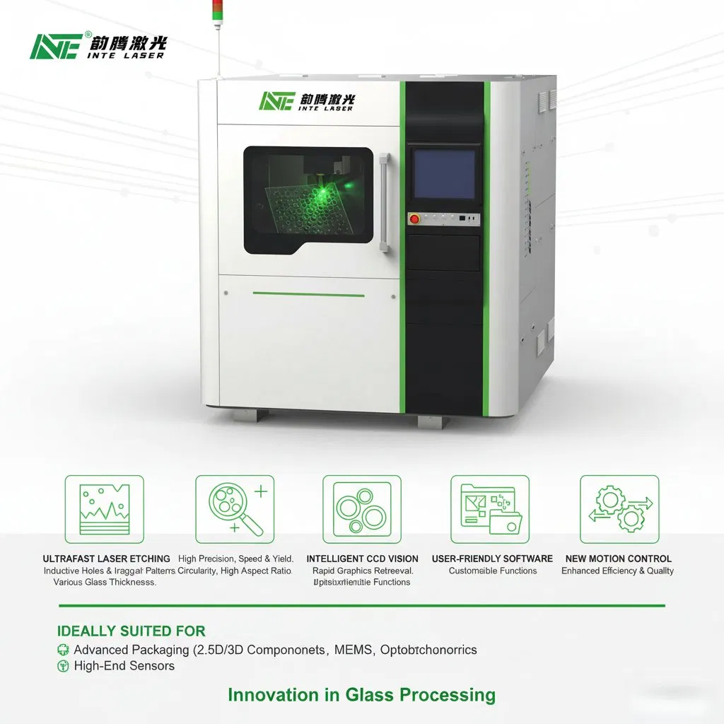 Inte Laser Femtosecond Tgv Inductive Etching Equipment for High-Precision Glass Via Drilling and Advanced Packaging