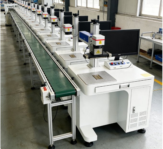 Advanced Custom Laser Marking System for Electronics Components