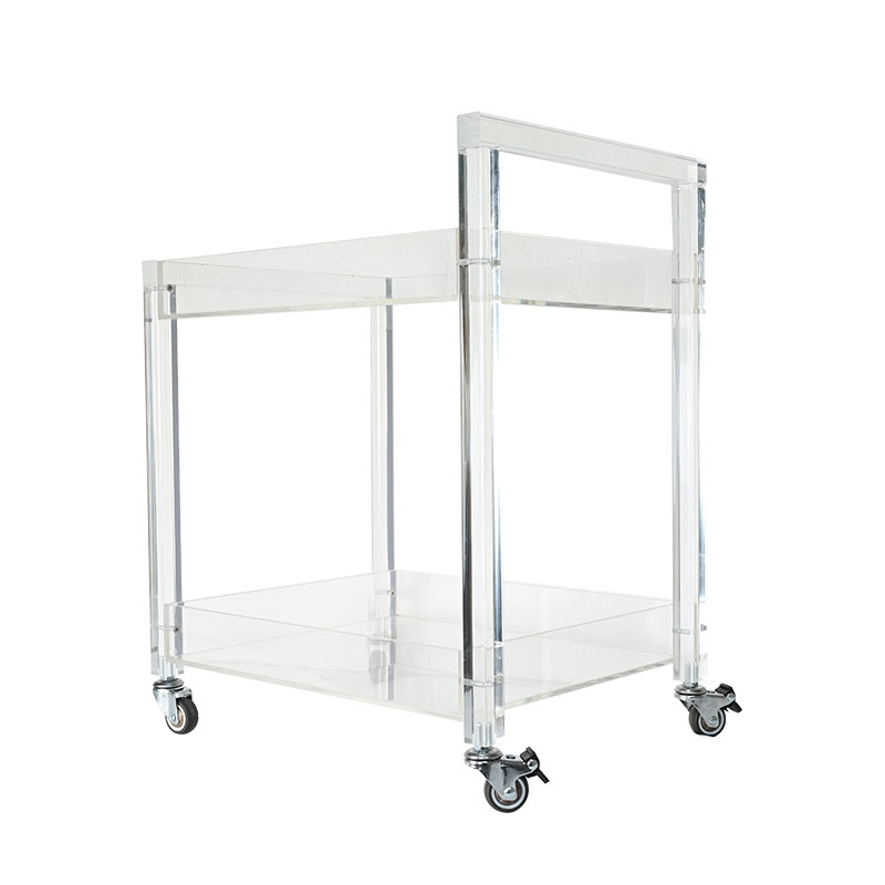 Modern Acrylic Rolling Cart: Perfect Storage Solution for Any Space