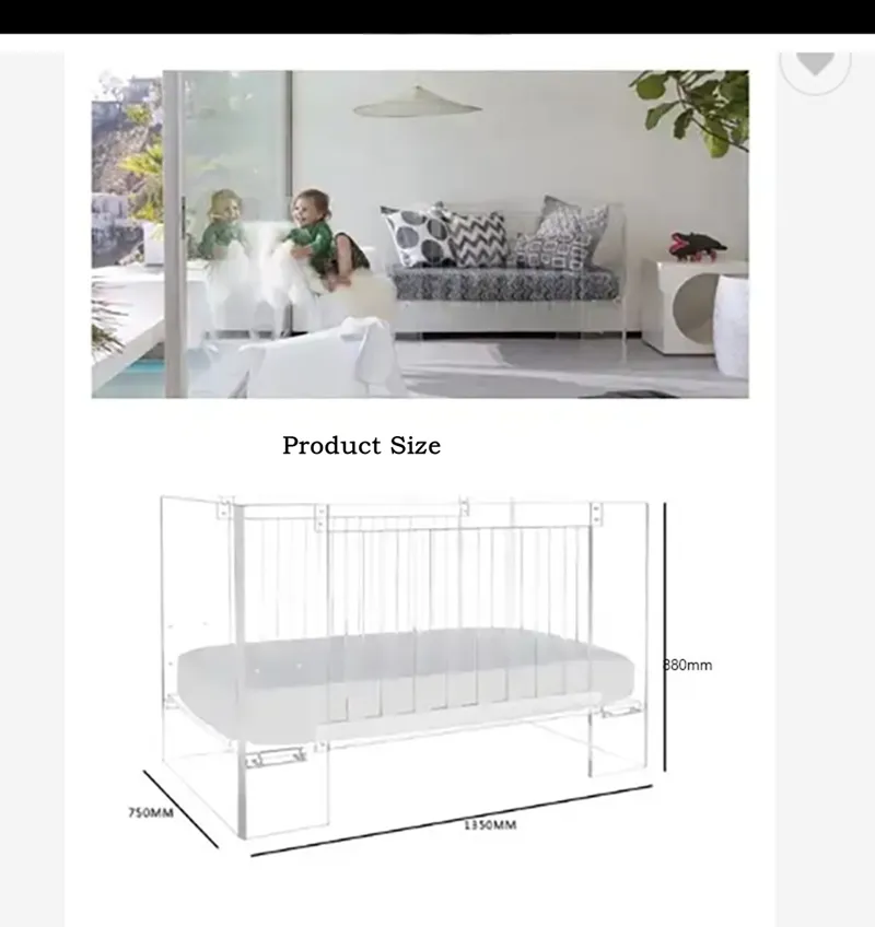Modern Acrylic Crib View 5