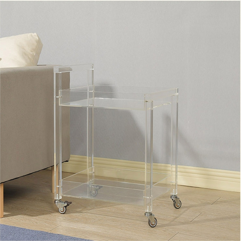 Modern Acrylic Rolling Cart: Perfect Storage Solution for Any Space