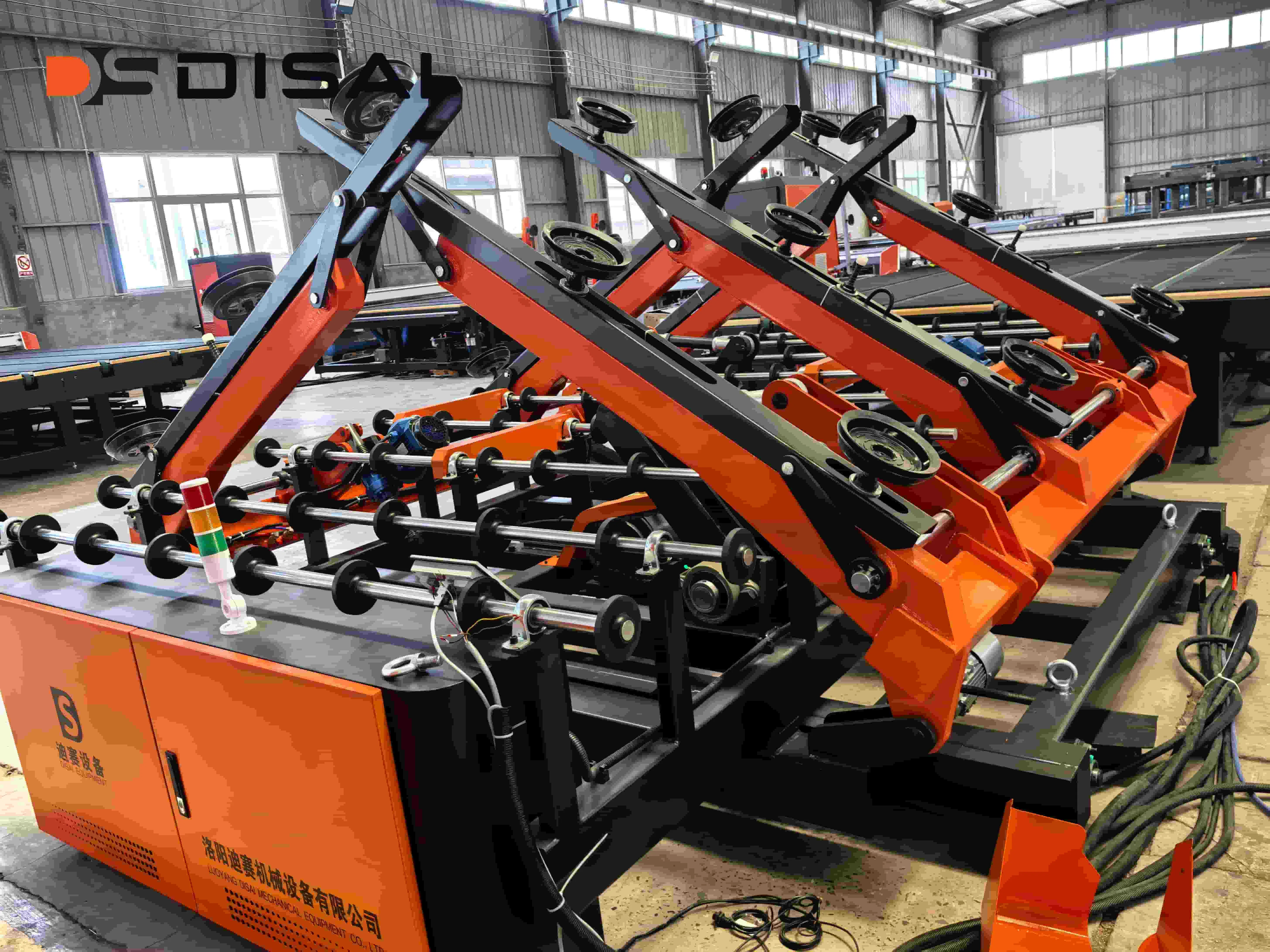 Intelligent Glass Loading Robot Arm PLC-Controlled Automatic Glass Loading System