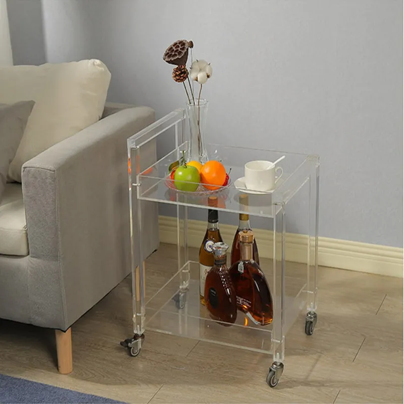 Acrylic Rolling Cart View 3